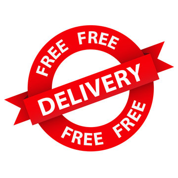"FREE DELIVERY" Marketing Stamp (home express service shipping)