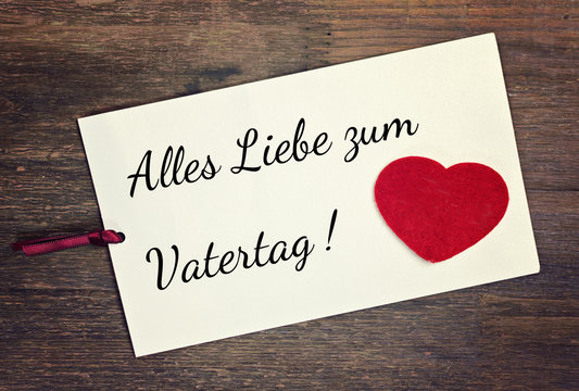 greeting card - german vatertag