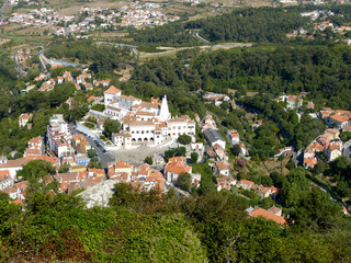 Fototapeta na wymiar Sintra top view