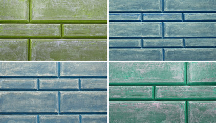 Weathered old stucco wall, close up background, texture