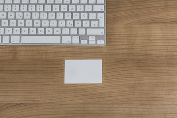 modern keyboard on a desktop