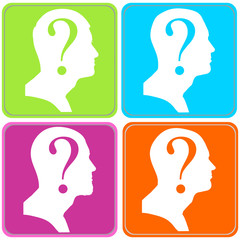 Vector silhouette of a man.