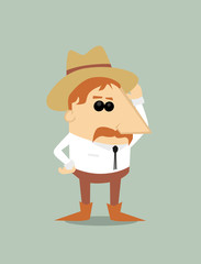 Cartoon cowboy
