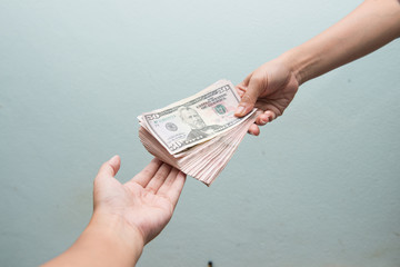 receive money from customer
