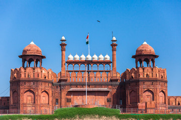 Red Fort in Delhi, India.