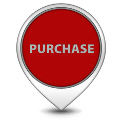 Purchase pointer icon on white background
