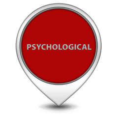 Psychological pointer icon on white background