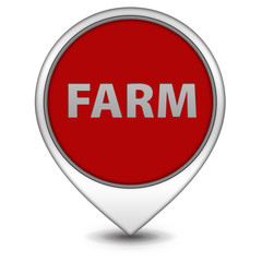 Farm pointer icon on white background