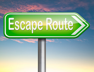 escape route to safety