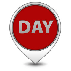 Day pointer icon on white background