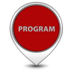 Program pointer icon on white background