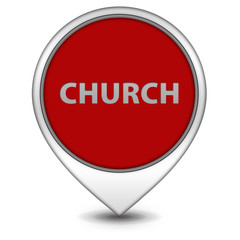 Church pointer icon on white background