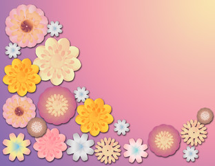 Spring garden flowers