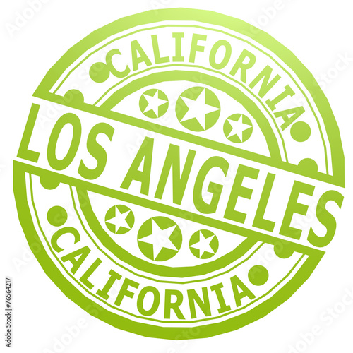 "Los Angeles stamp" photo libre de droits sur la banque d'images