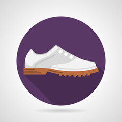 Flat vector icon for sports shoes