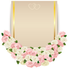 Vector Wedding Flower Card