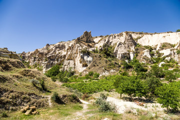 Fototapeta na wymiar National Park, Cappadocia. Scenic view of a mountain valley