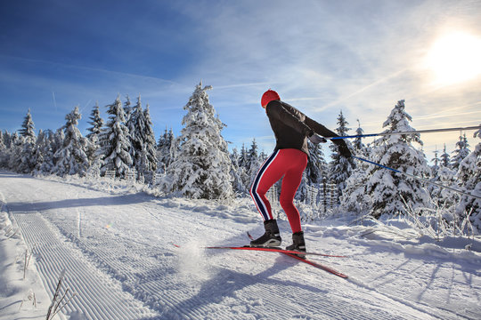 cross-country skiing