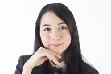 Fototapeta premium 女子高生の明るい表情