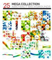 Fototapeta premium Mega collection of abstract backgrounds