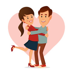 Obraz na płótnie Canvas Happy Couple. Valentine's Day