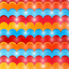 Abstract colored wave lines