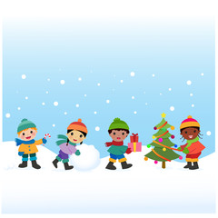 Children celebrate the Winter Holidays