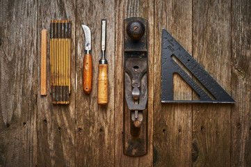 old wood working tools