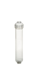 Water purifier filter isolation on white background.