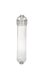 Water purifier filter isolation on white background.