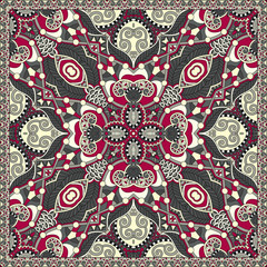 silk neck scarf or kerchief square pattern design