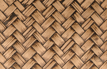 handcraft bamboo weave texture for background