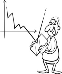 economic crisis cartoon illustration