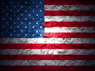 american flag grunge background - 76581002