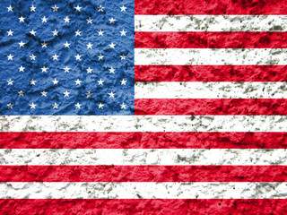american flag grunge background - 76581015