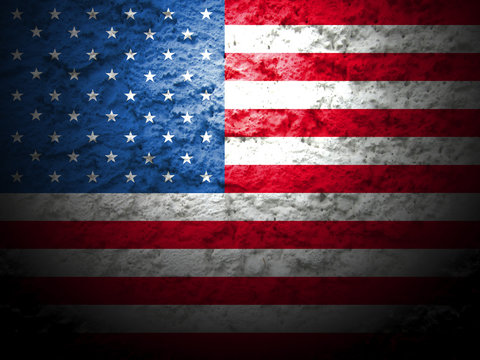 american flag grunge background