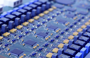 circuit board with electronic components