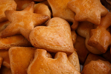Homemade cookies with forms