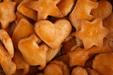 Homemade cookies with forms