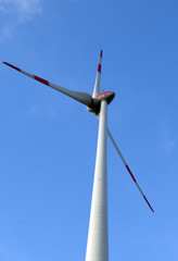 Fototapeta premium Windkraftanlage, Kemel, Hessen