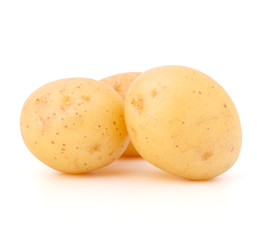 new potato tuber isolated on white background cutout
