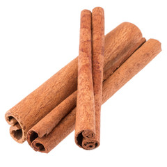 cinnamon stick spice isolated on white background closeup