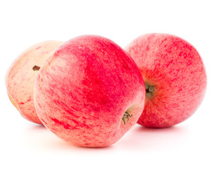 Red apple isolated on white background cutout
