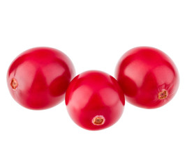 cranberry  isolated on white background cutout