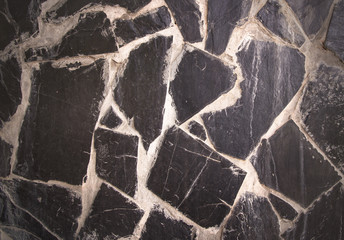 Stone floor plastered with cement for background