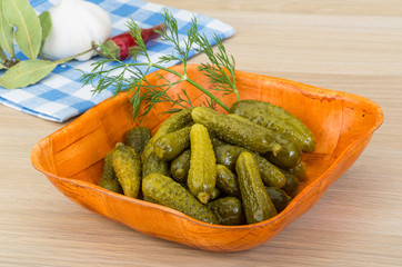 Marinated small cucumber