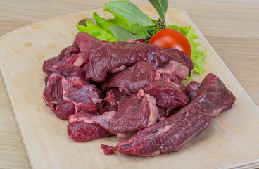 Raw venison