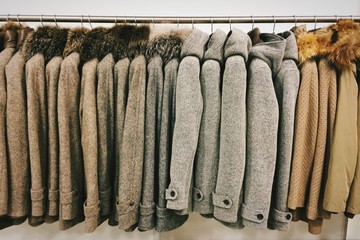 Capi d'abbigliamento appesi