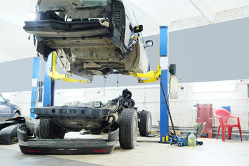 Image of a car repair garage