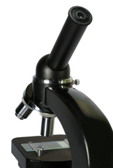 microscope isolated on white